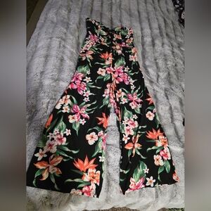 No Boundaries Vibrant Floral Stapless Jumpsuit